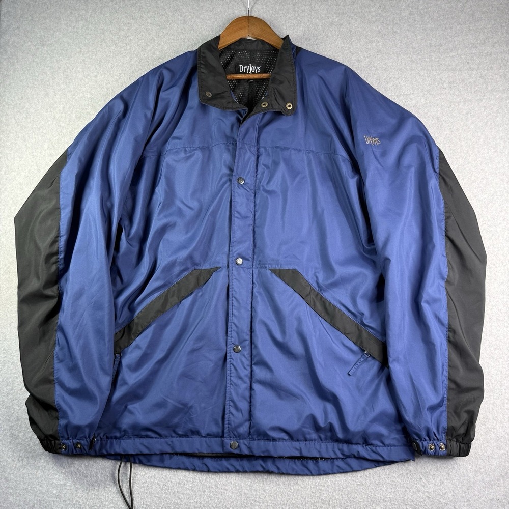 DryJoys By FootJoy Wind Breaker Golf Jacket Men's XL Mesh Lined Zip Pockets READ